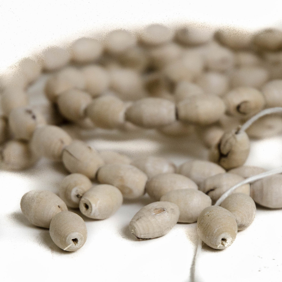 Large Barrel Tulsi Beads