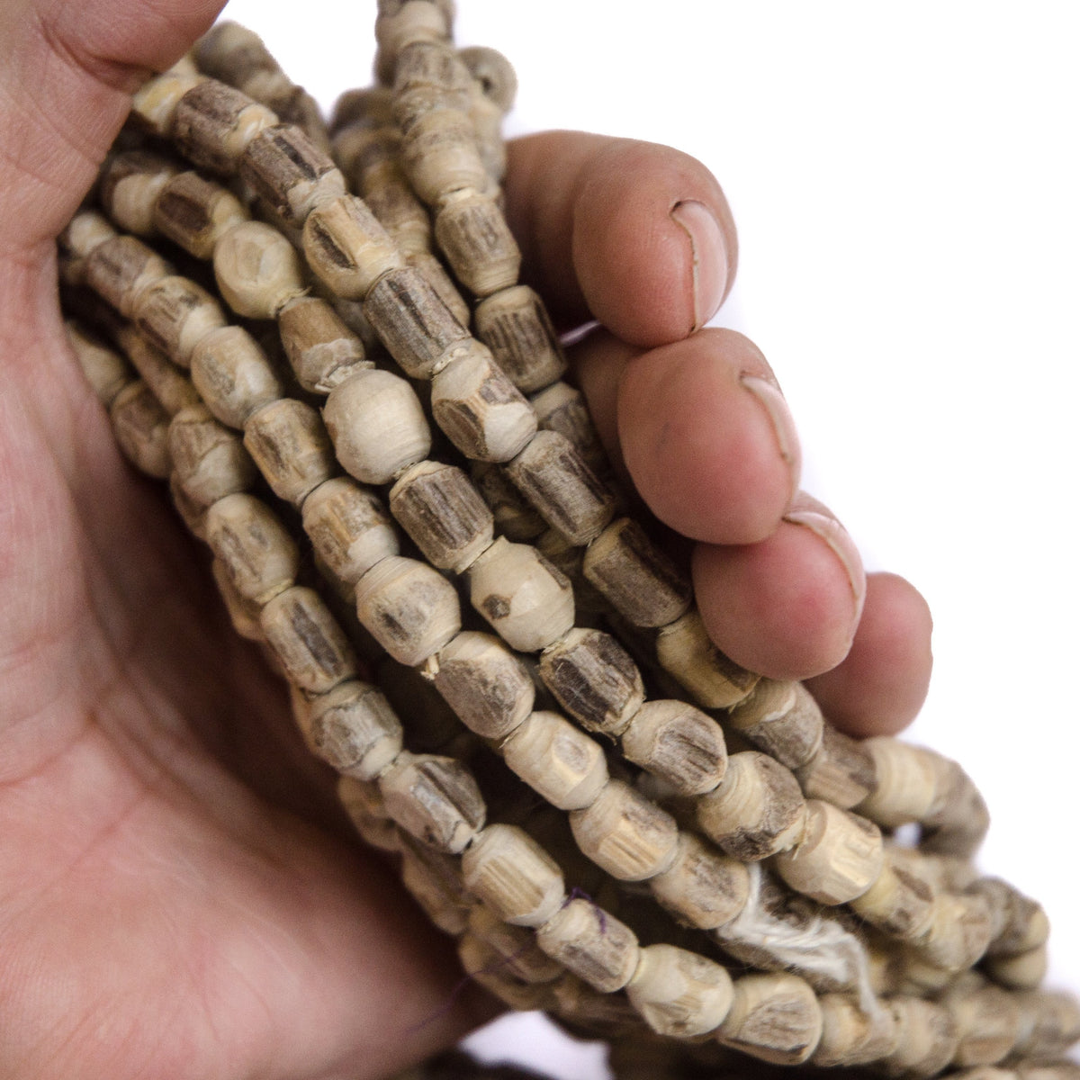 Rustic Tulsi Beads 5 pcs