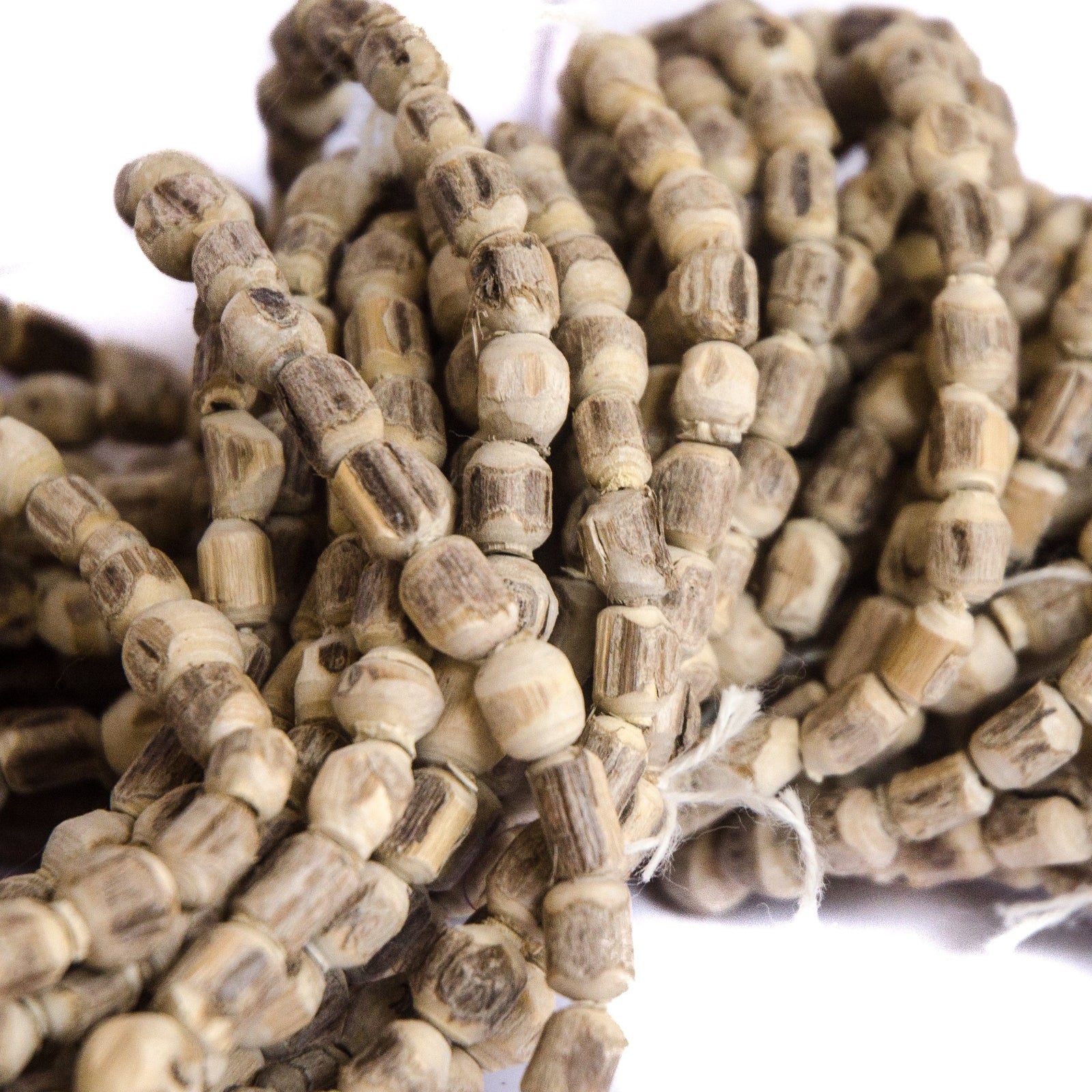 Rustic Tulsi Beads 5 pcs