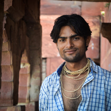 Tulsi Necklace, 3-wrap (5 necklaces) by IndiOdyssey