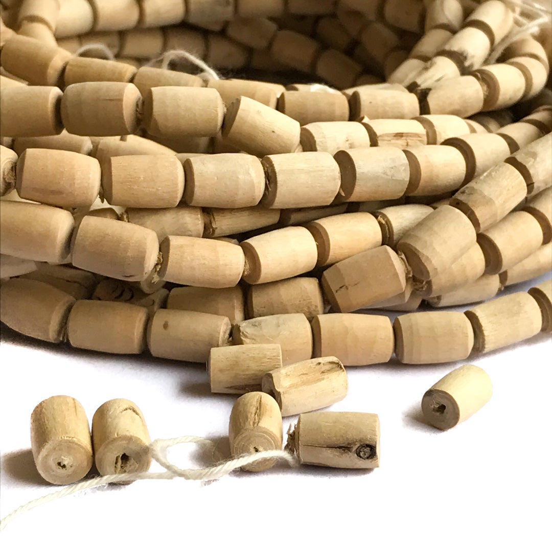 Smooth Barrel Tulsi Beads