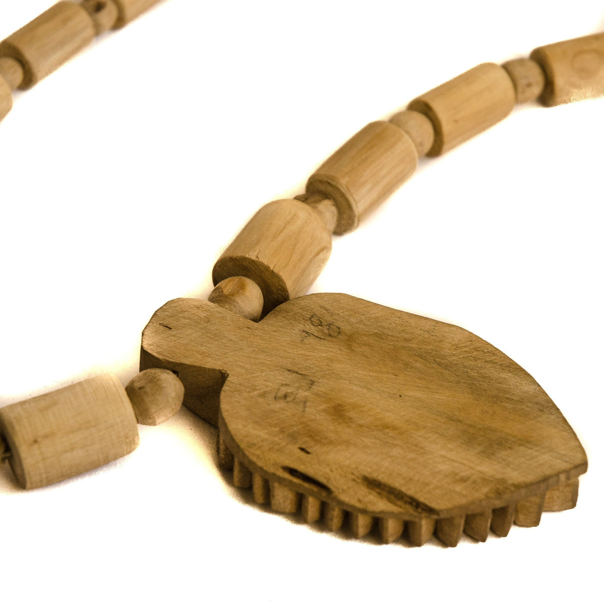 Carved Tulsi Sita Ram Sri Ram Pendant Necklace