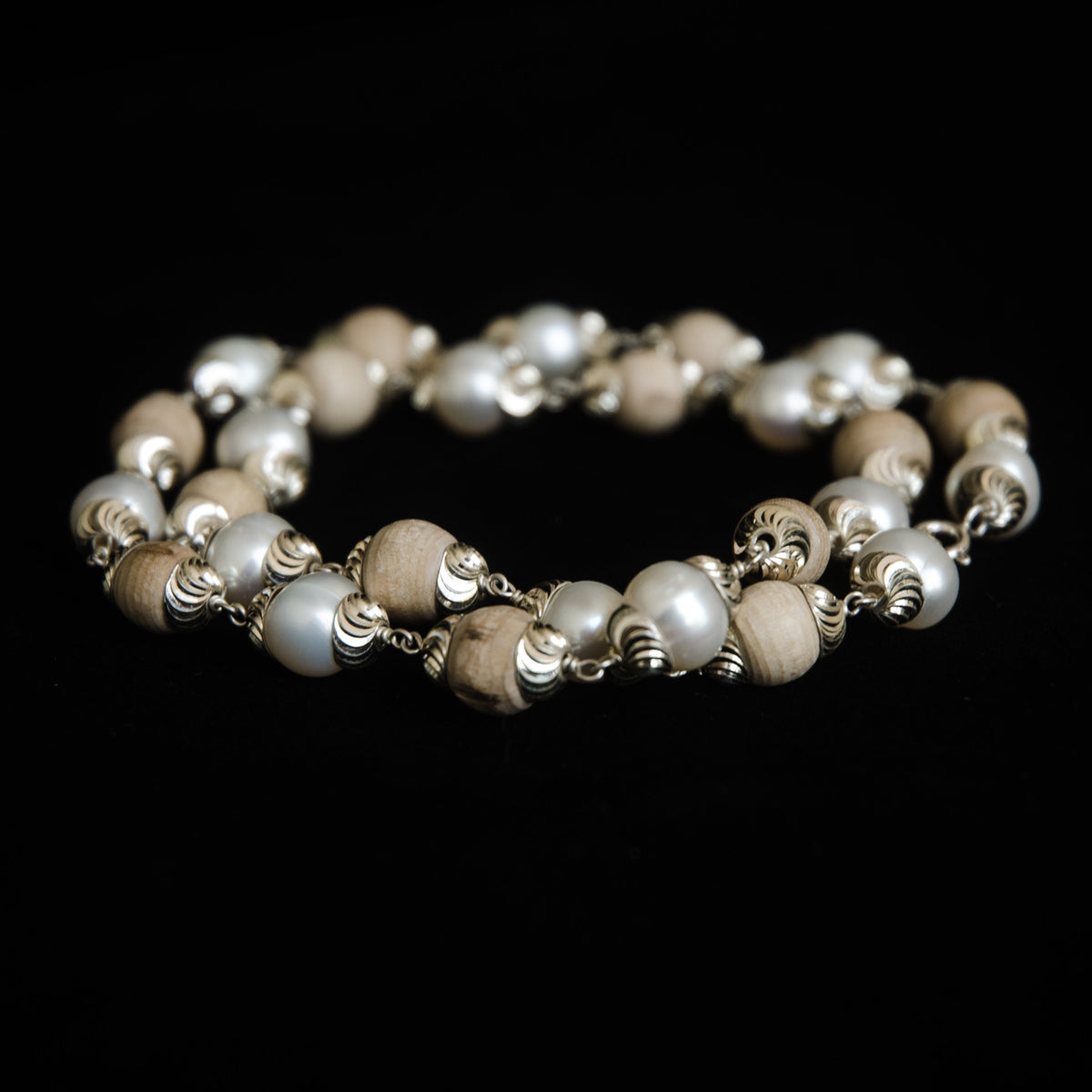 Tulsi and Pearls Choker Necklace