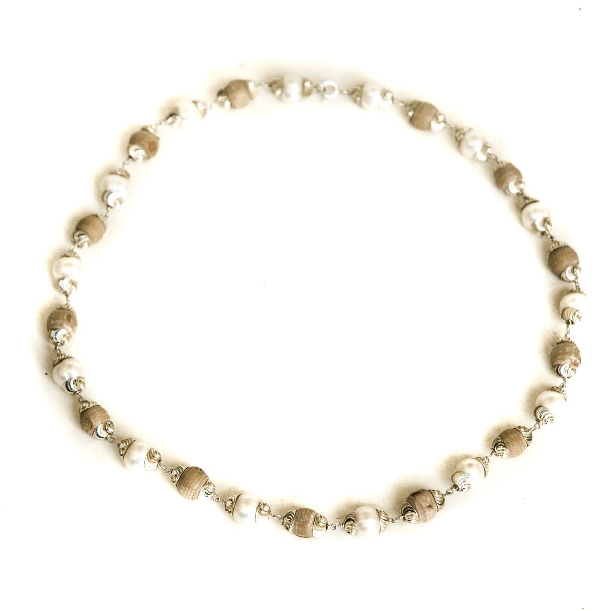 Tulsi and Pearls Choker Necklace