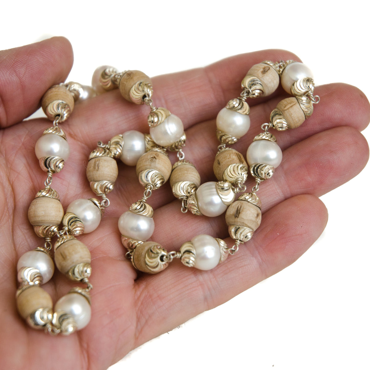 Tulsi and Pearls Choker Necklace