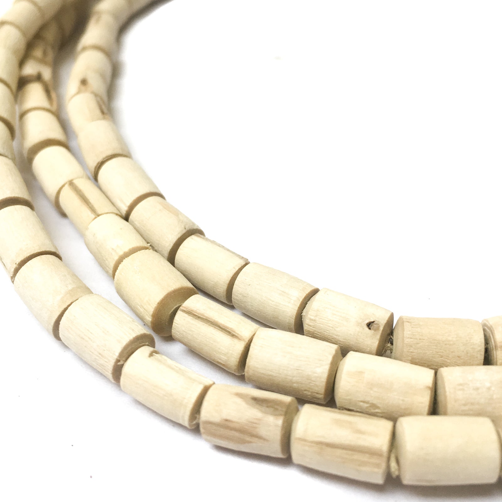 IndiOdyssey Natural Rough Tulsi Necklace 3-Wrap