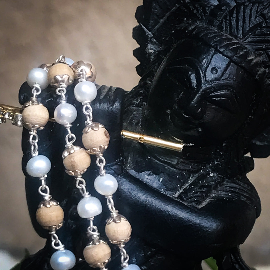 Tulasi &amp; Pearls Kanthi Necklace