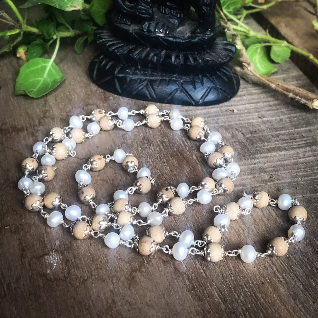 Tulasi &amp; Pearls Kanthi Necklace