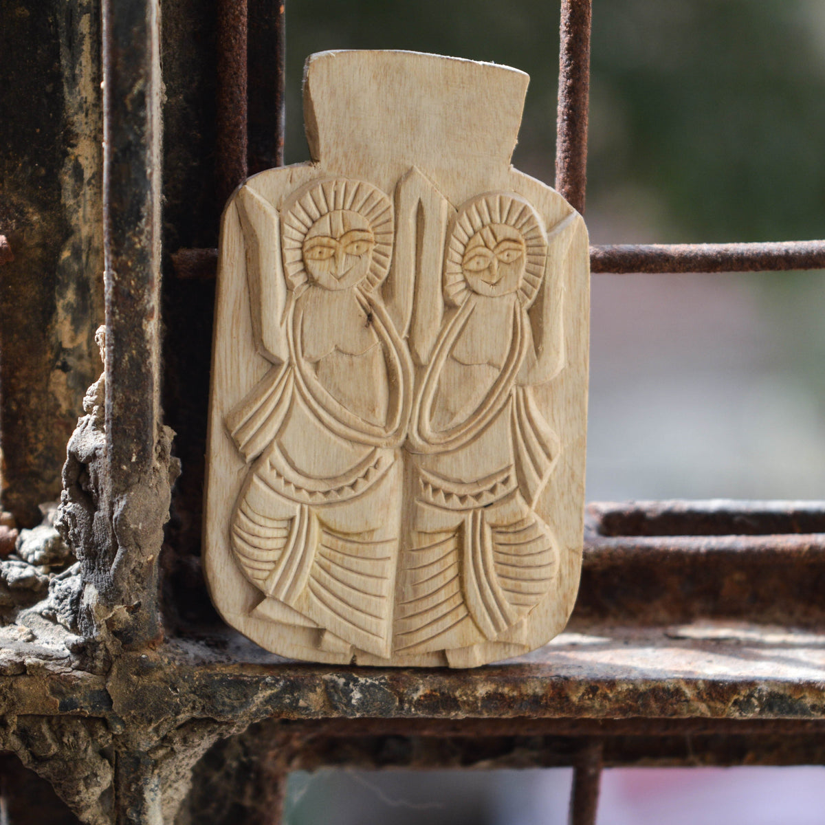 Dancing devotees tulsi pendant