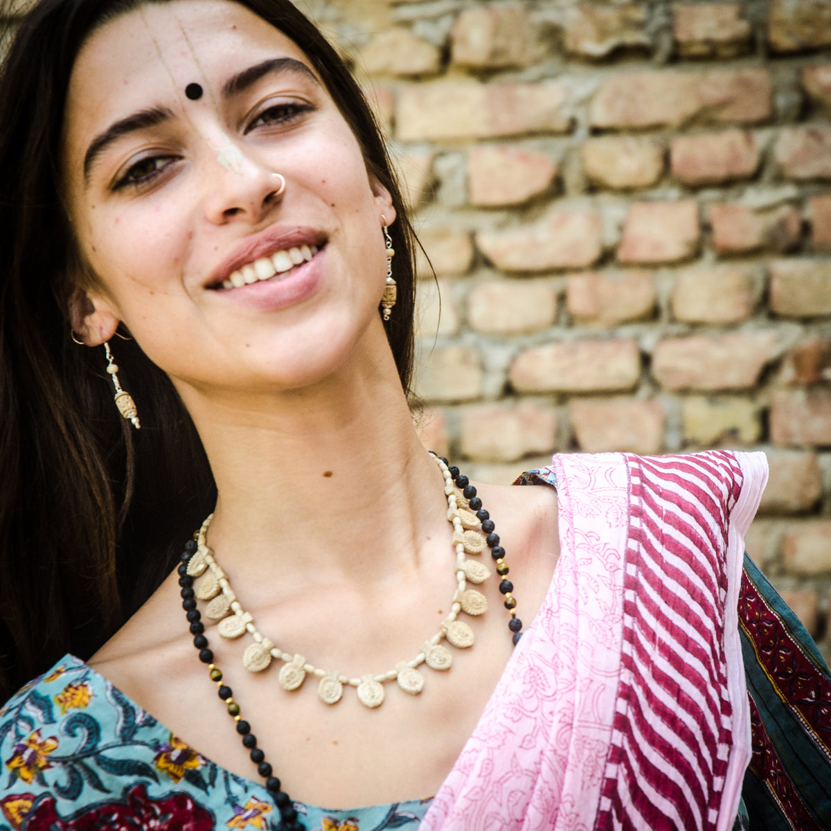 Radha Tulsi Dangle Earrings