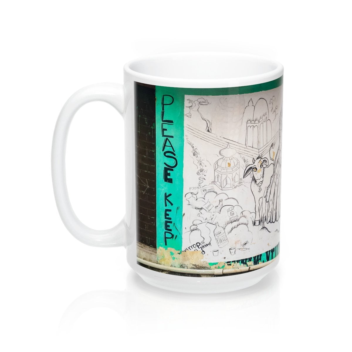 Keep Vrindavan Clean - Street Art Coffee Mug