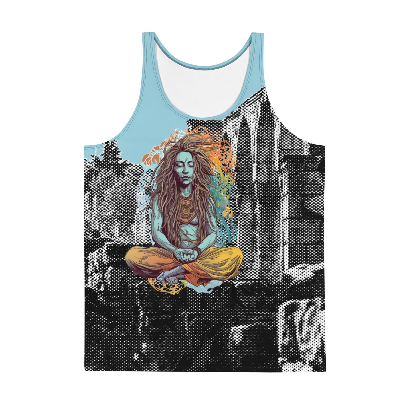 Meditating Yogini Unisex Tank Top