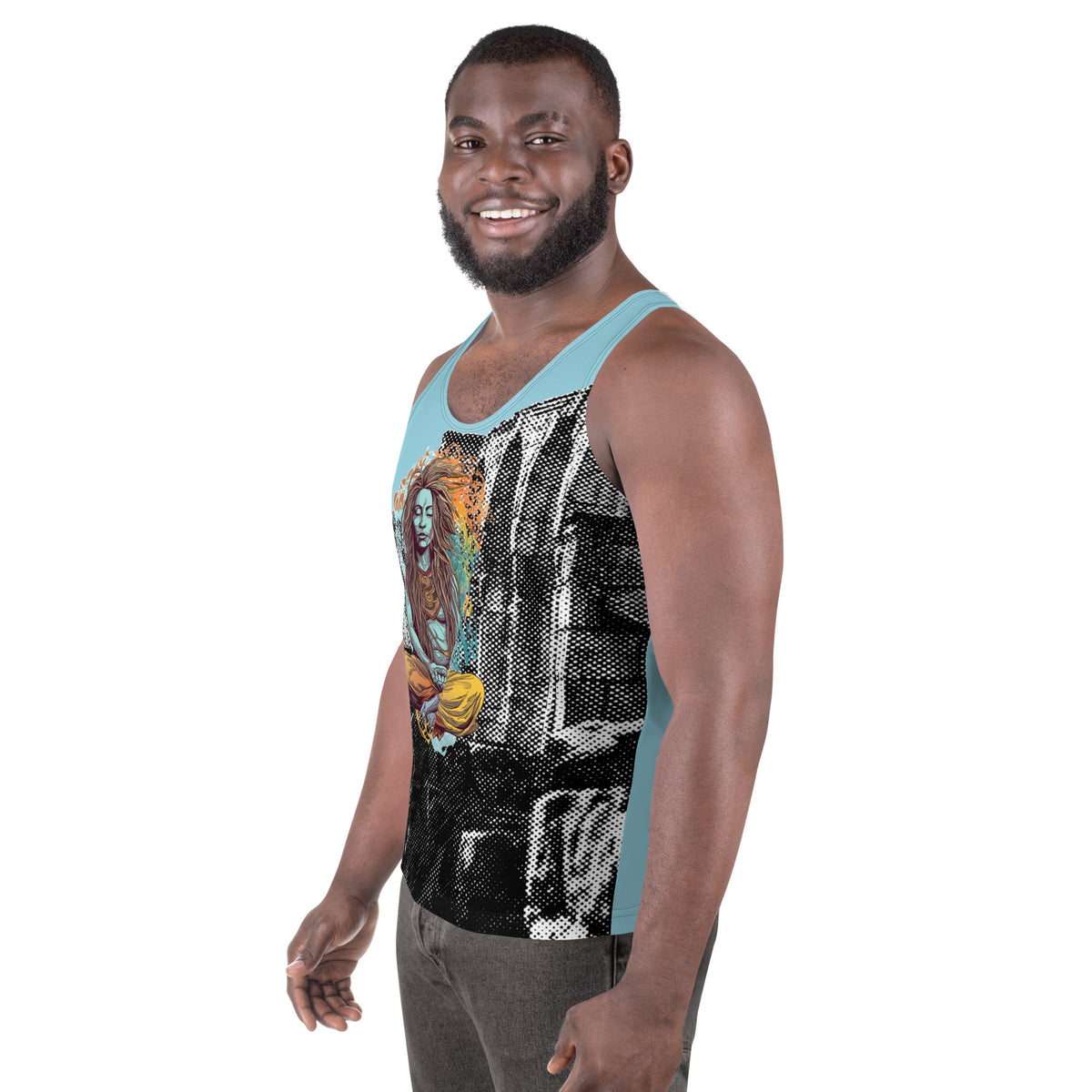 Meditating Yogini Unisex Tank Top