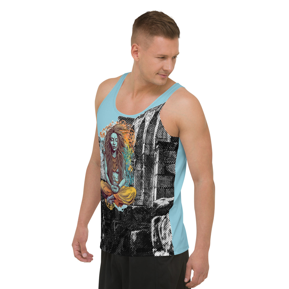 Meditating Yogini Unisex Tank Top