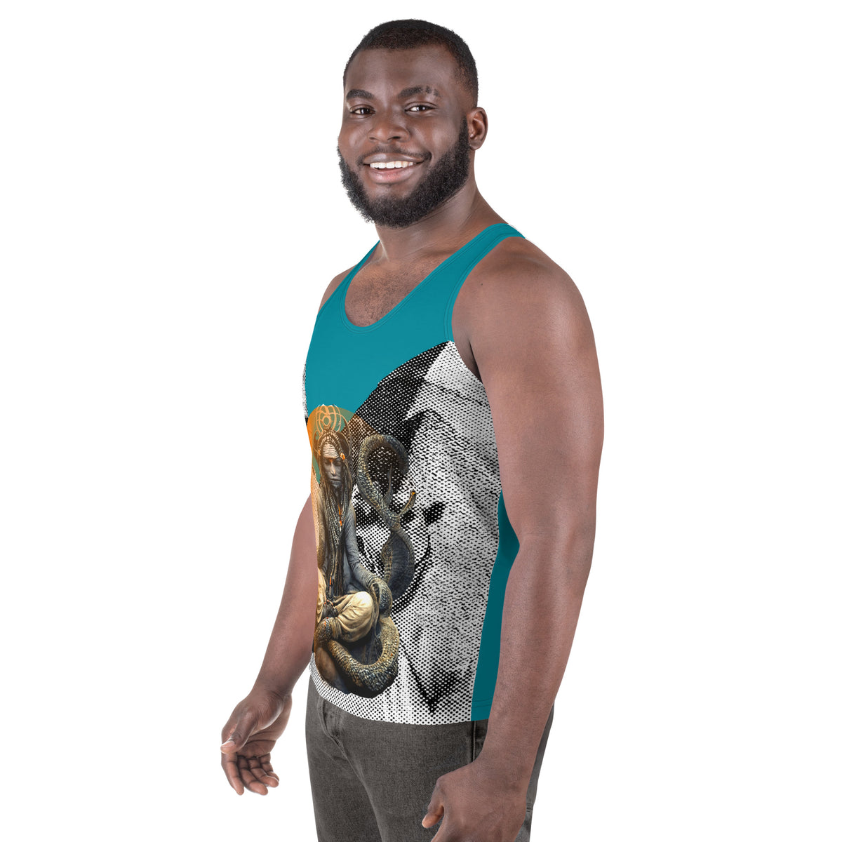 Patanjali meditating at the Great Giza Pyramids by IndiOdyssey