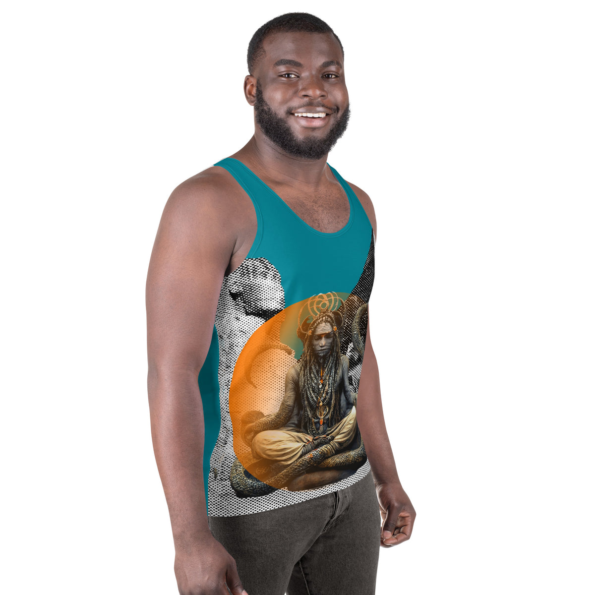 Patanjali meditating at the Great Giza Pyramids by IndiOdyssey