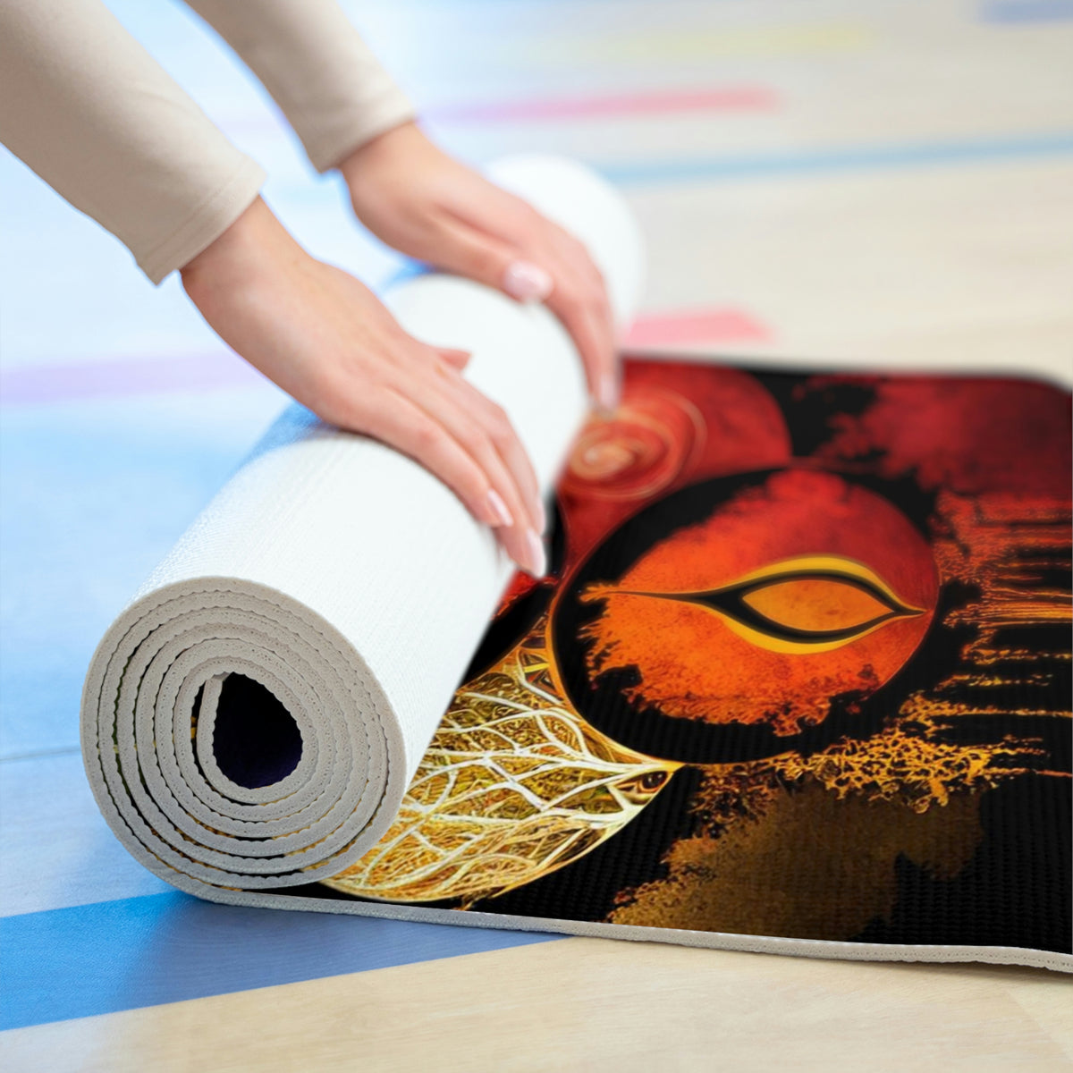 Chakra Foam Yoga Mat by IndiOdyssey