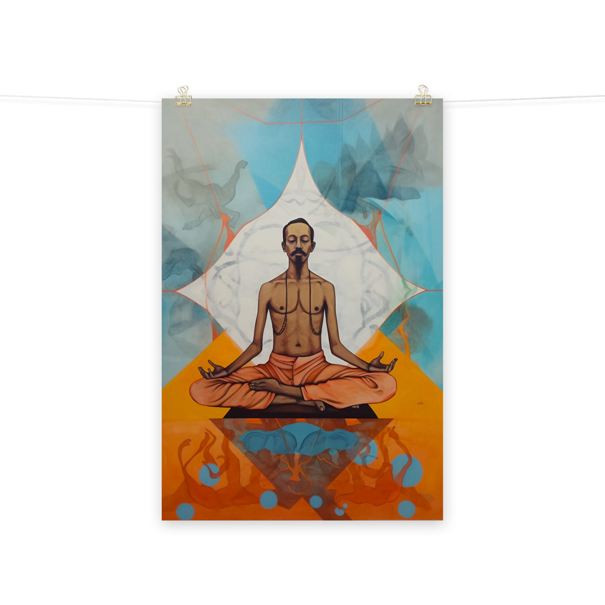 Salvador Dali meditating by IndiOdyssey