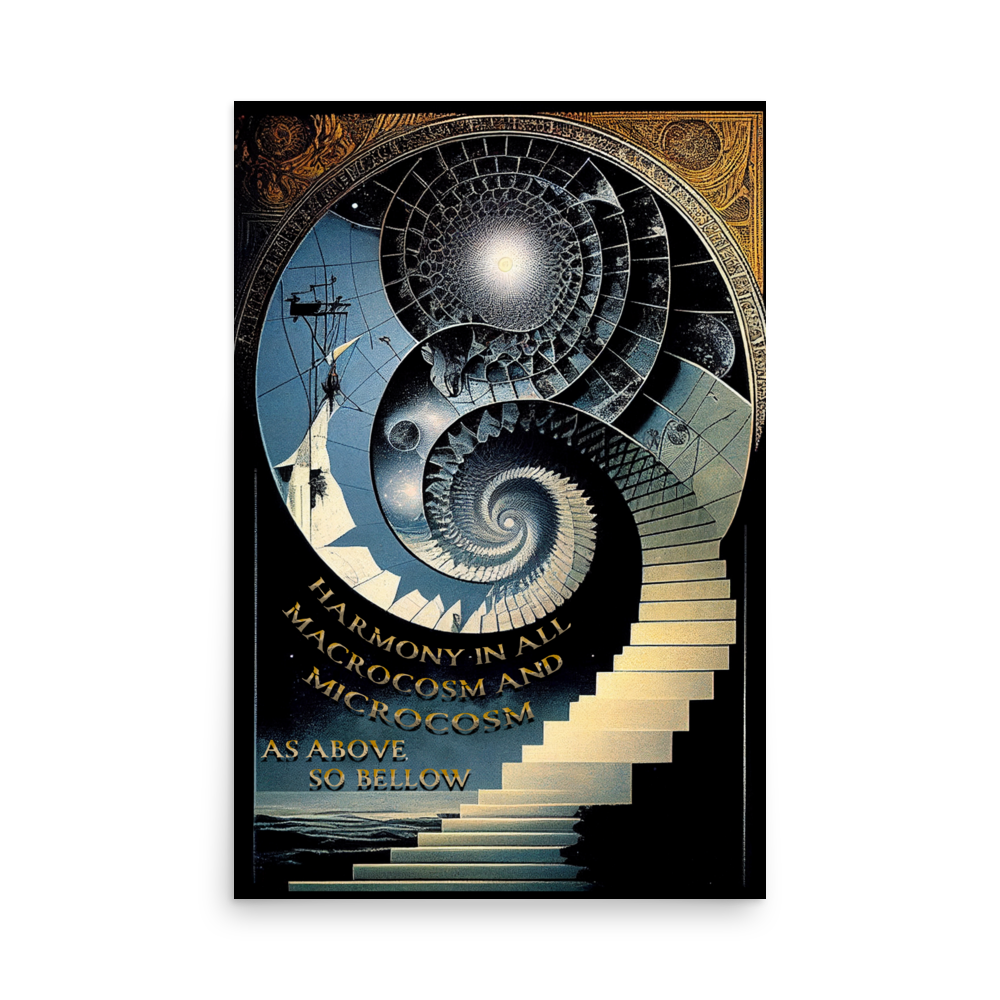 Hermetic &quot;As Above...&quot; Poster (24 x 36 inches)