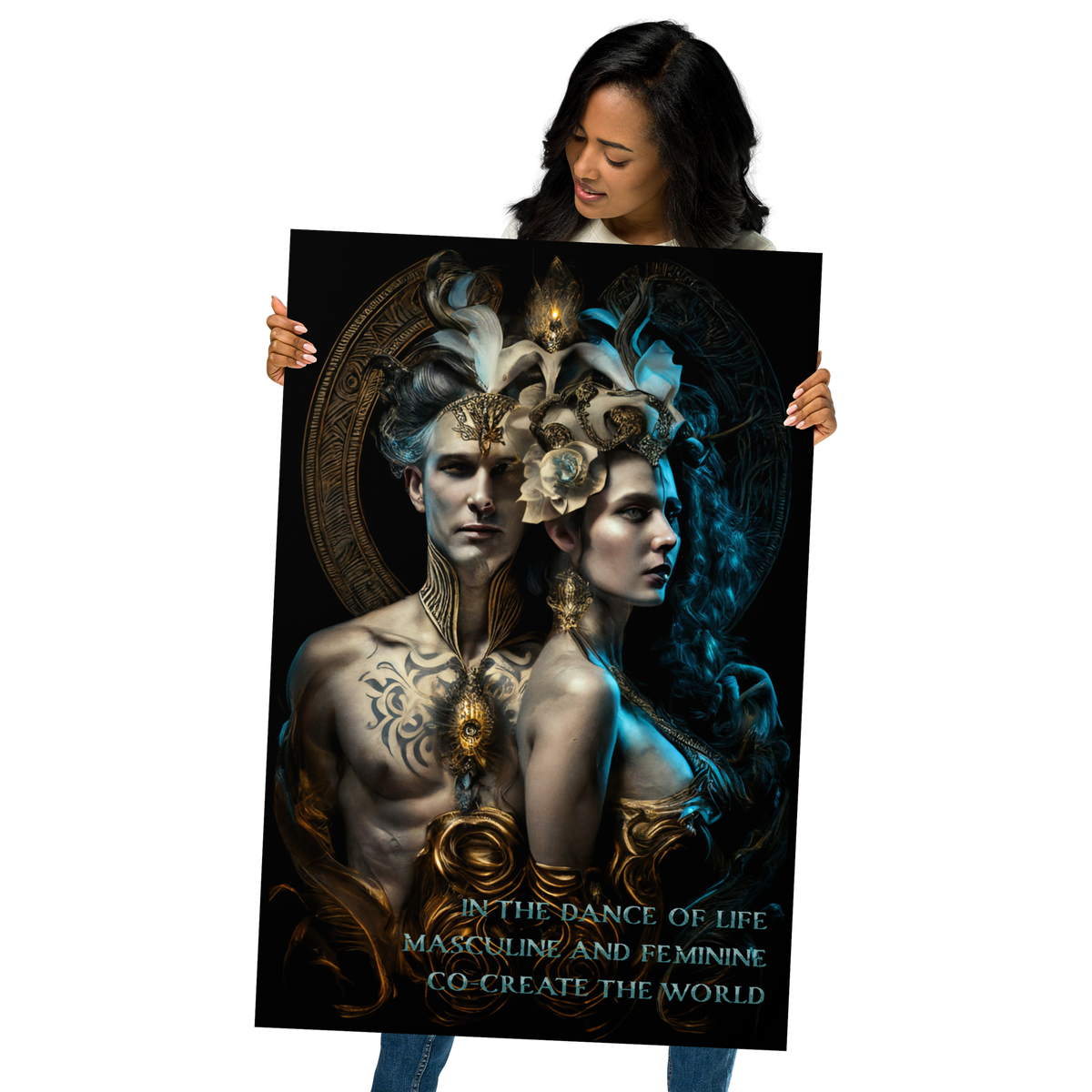 Hermetics &quot;Masculine and feminine aspect...&quot; Poster (24 x 36 inches)