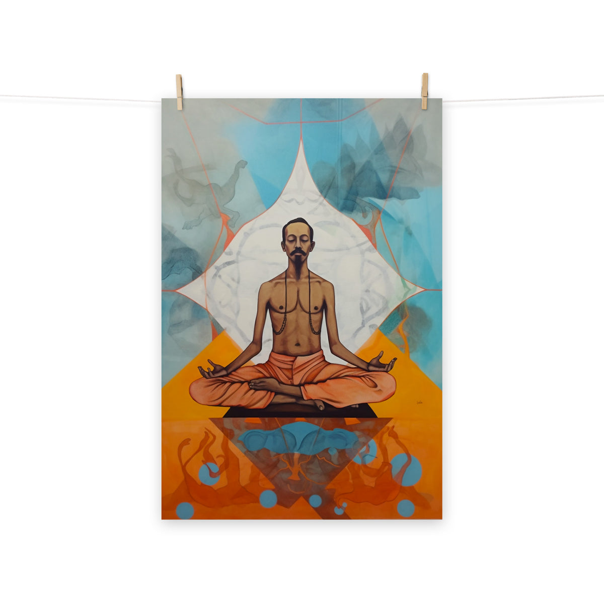 Salvador Dali meditating by IndiOdyssey