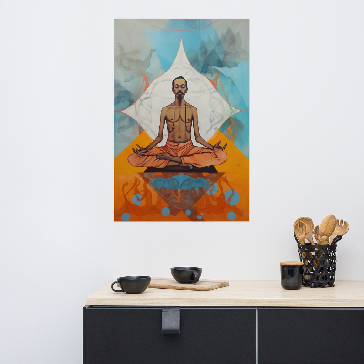 Salvador Dali meditating by IndiOdyssey