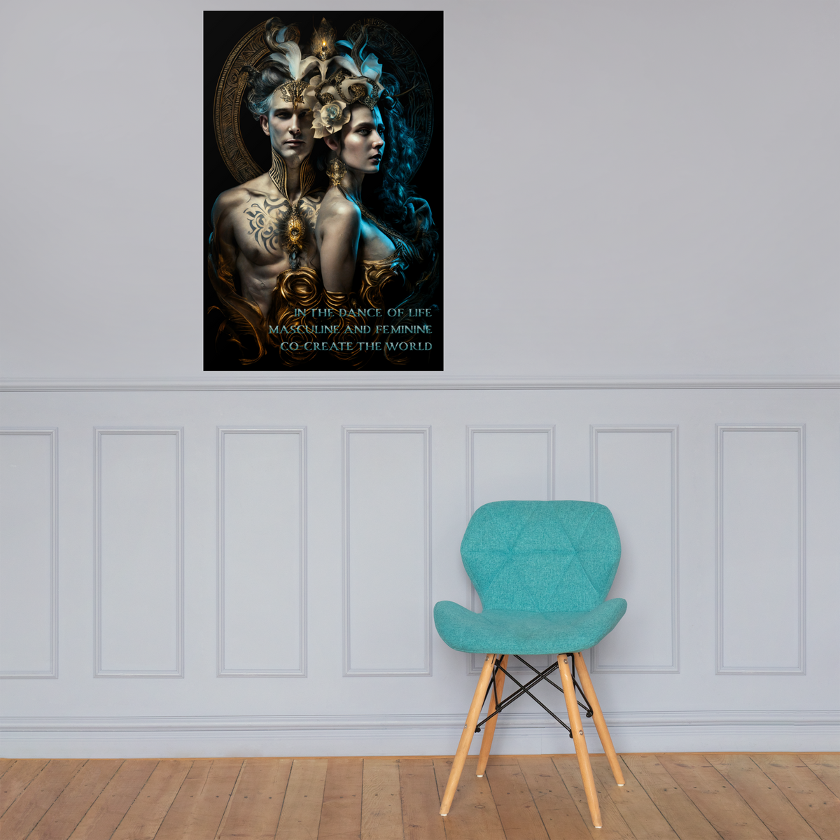 Hermetics &quot;Masculine and feminine aspect...&quot; Poster (24 x 36 inches)