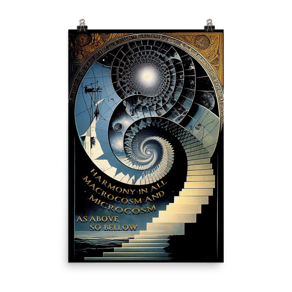 Hermetic "As Above..." Poster (24 x 36 inches)