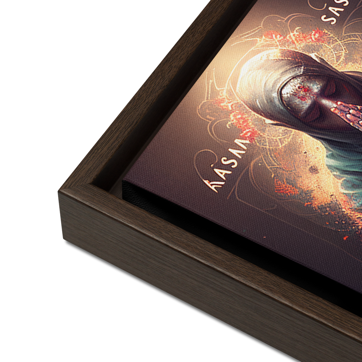 Namaste Framed canvas (12 x 12 inches) by IndiOdyssey