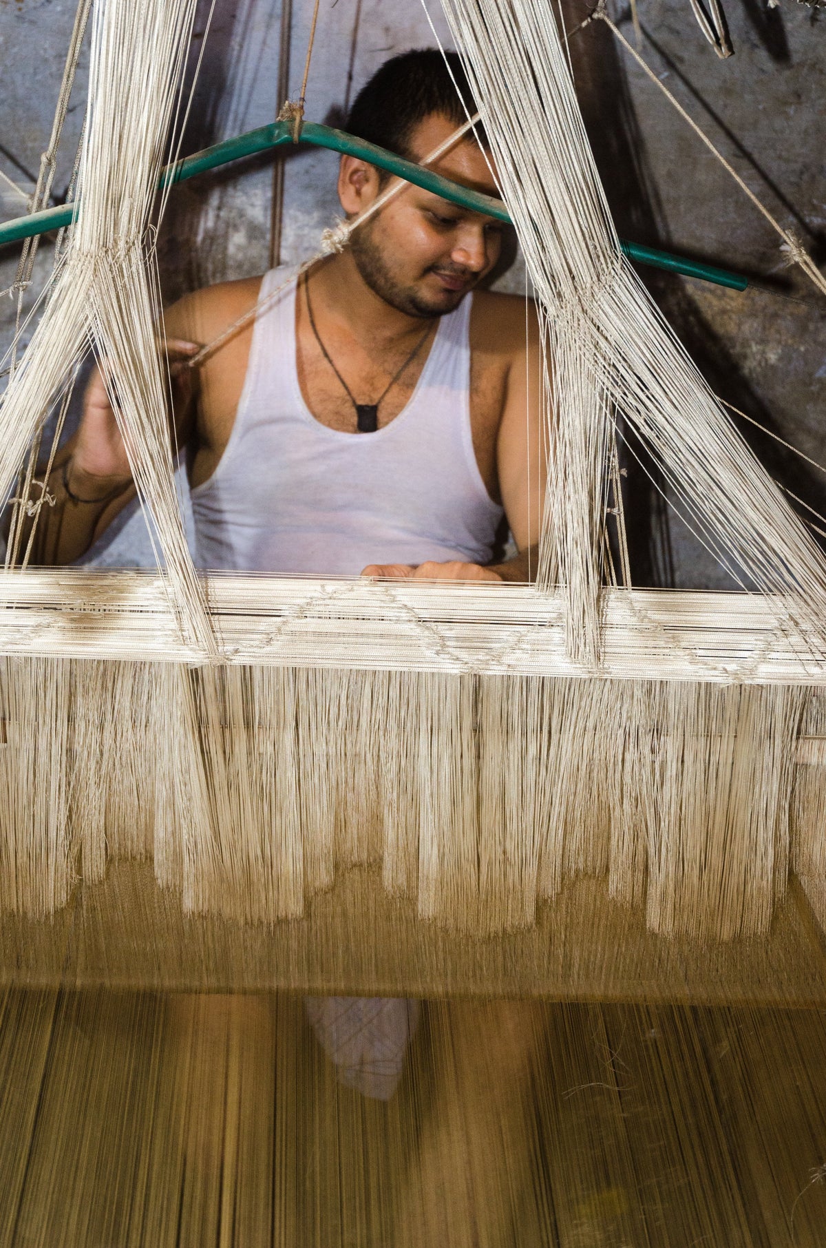 Banarasi Brocade Silk Shawl - Green