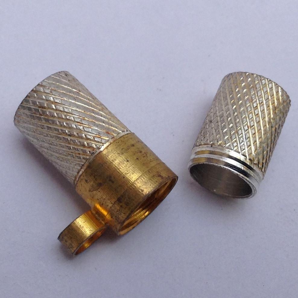 White Metal and Brass Kavach, 10 pieces