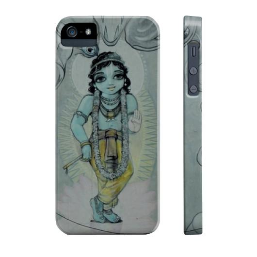 Krishna &amp; Kaliya - Vrindavan Street Art Phone Case  Indiodyssey
