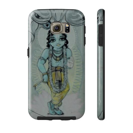 Krishna &amp; Kaliya - Vrindavan Street Art Phone Case  Indiodyssey