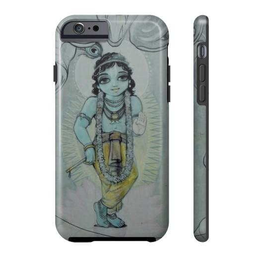 Krishna &amp; Kaliya - Vrindavan Street Art Phone Case  Indiodyssey