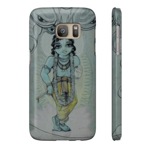 Krishna &amp; Kaliya - Vrindavan Street Art Phone Case  Indiodyssey