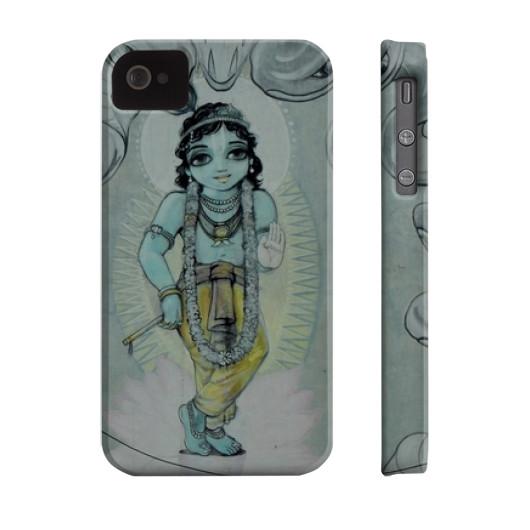 Krishna &amp; Kaliya - Vrindavan Street Art Phone Case  Indiodyssey