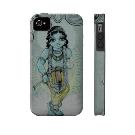 Krishna &amp; Kaliya - Vrindavan Street Art Phone Case  Indiodyssey