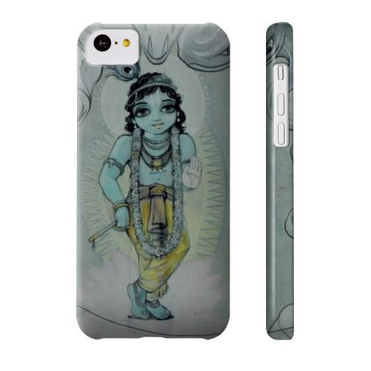 Krishna &amp; Kaliya - Vrindavan Street Art Phone Case  Indiodyssey