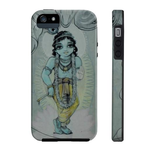 Krishna &amp; Kaliya - Vrindavan Street Art Phone Case  Indiodyssey