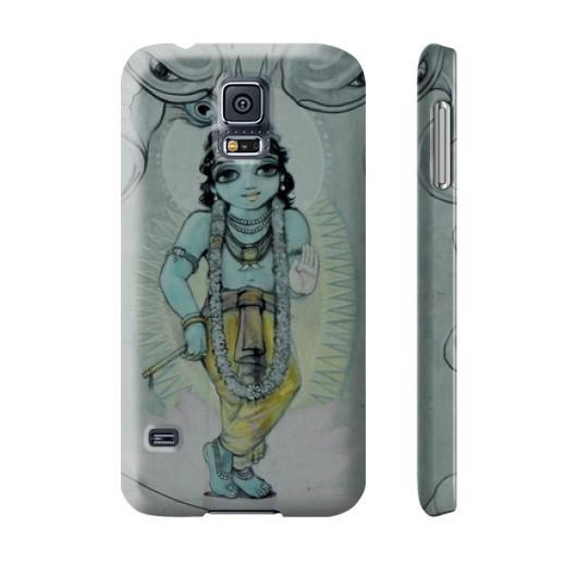 Krishna &amp; Kaliya - Vrindavan Street Art Phone Case  Indiodyssey