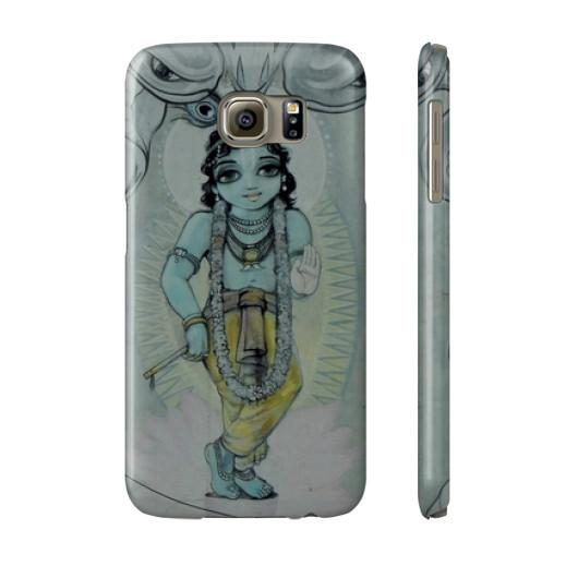 Krishna &amp; Kaliya - Vrindavan Street Art Phone Case  Indiodyssey