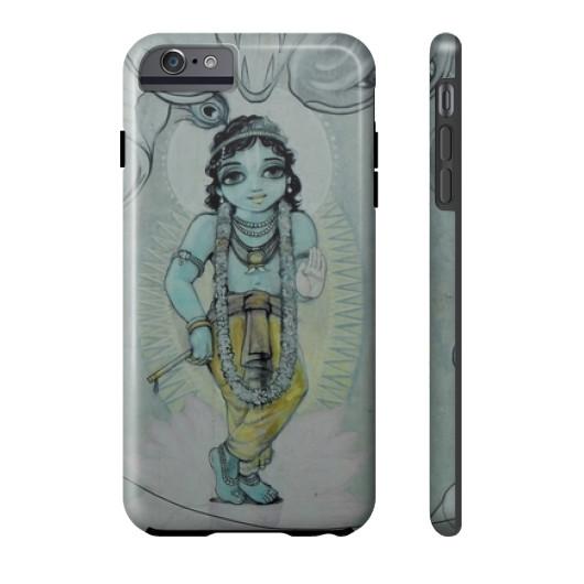 Krishna &amp; Kaliya - Vrindavan Street Art Phone Case  Indiodyssey