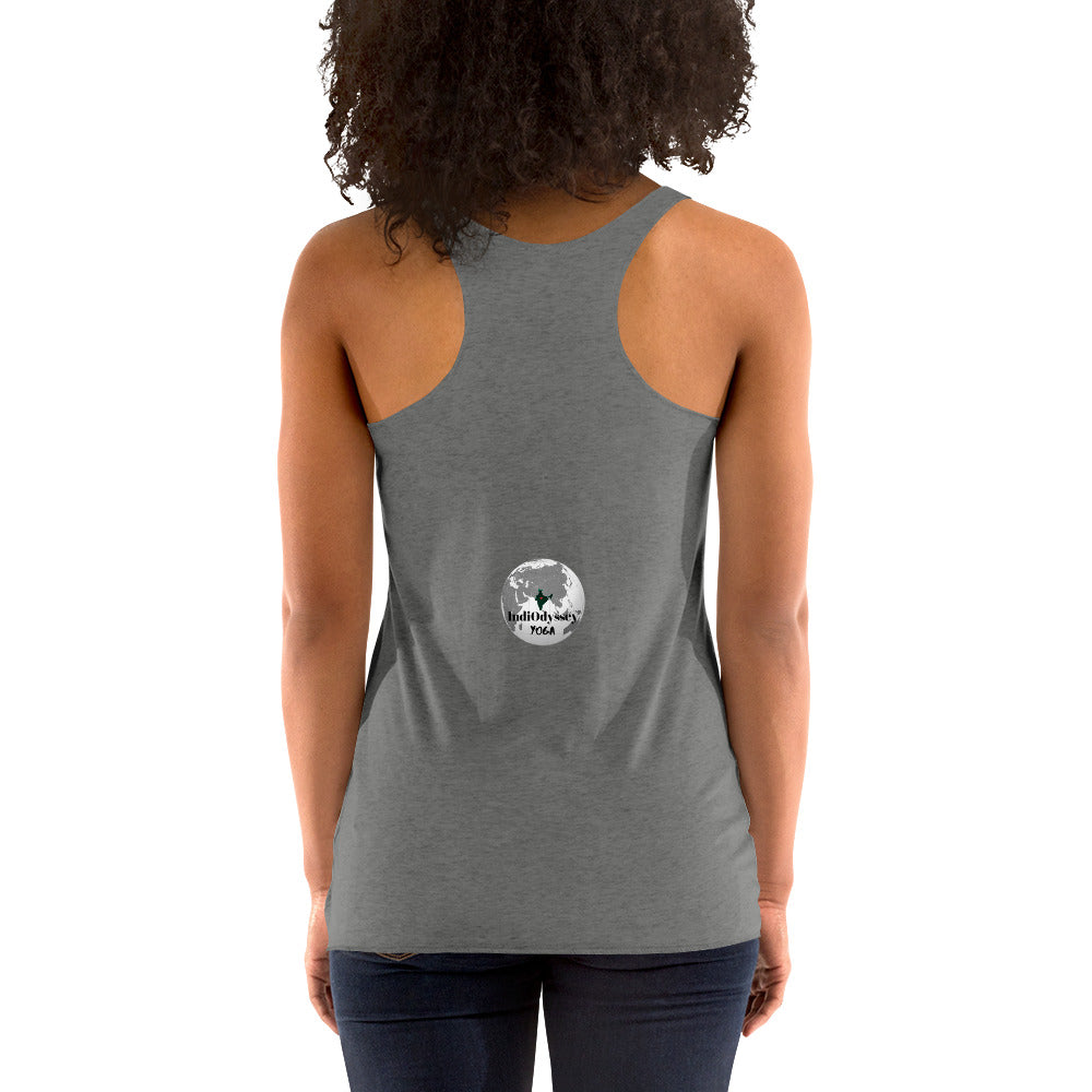 Women's Racerback Tank Namaste Yogi Beatles Ashram Rishikesh India by IndiOdyssey Yoga