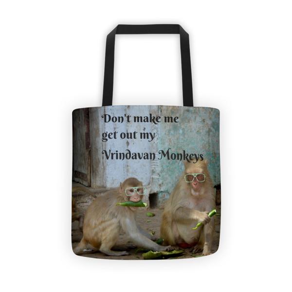 Vrindavan Monkeys! Original Photography Tote Bag