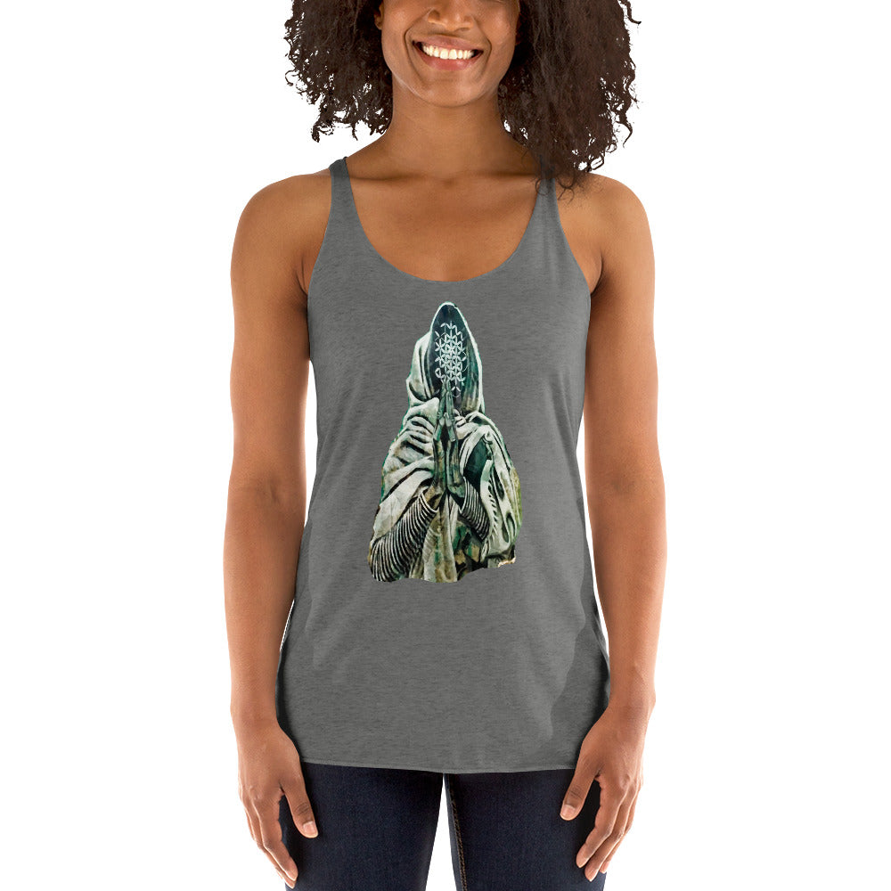 Women&#39;s Racerback Tank Namaste Yogi Beatles Ashram Rishikesh India