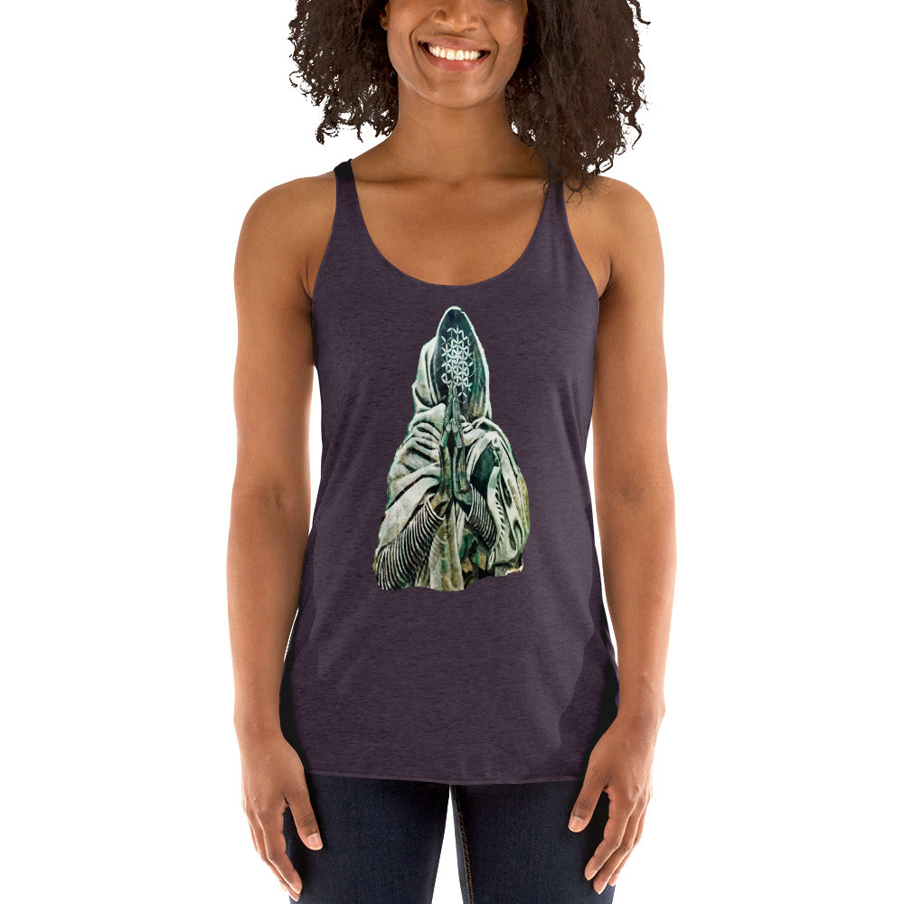 Women&#39;s Racerback Tank Namaste Yogi Beatles Ashram Rishikesh India