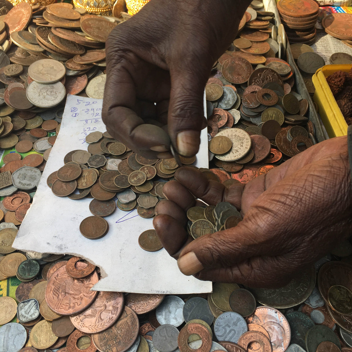 Old Indian Coin Charms
