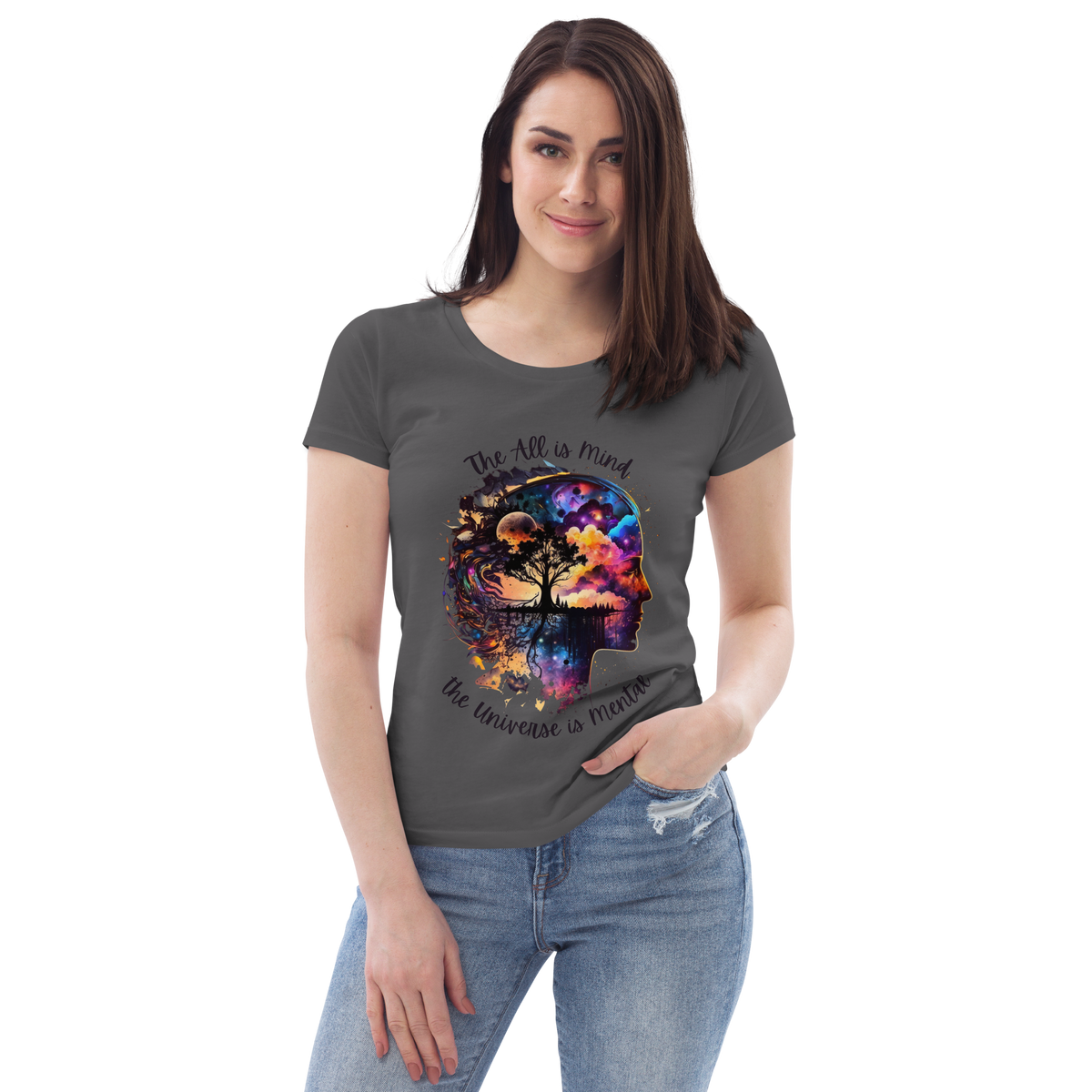 Hermetics &quot;All is mind...&quot; Women&#39;s fitted eco tee