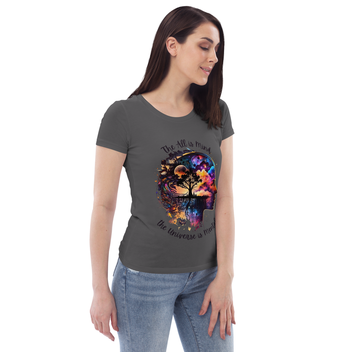 Hermetics &quot;All is mind...&quot; Women&#39;s fitted eco tee