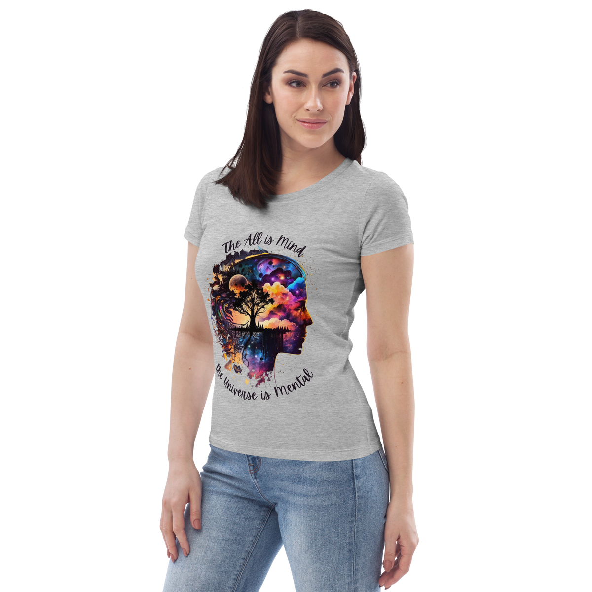 Hermetics &quot;All is mind...&quot; Women&#39;s fitted eco tee